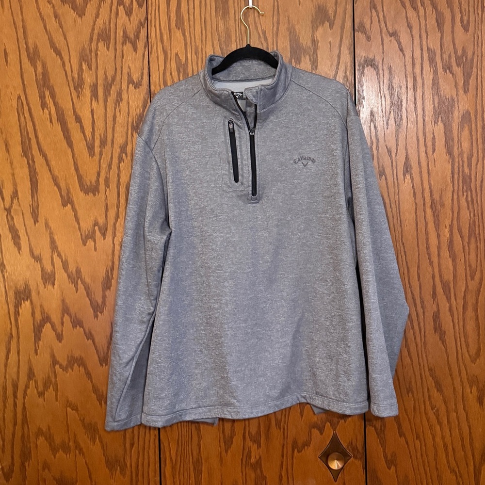 Callaway Golf Men’s XL Gray 1/4 Zip Performance Pullover